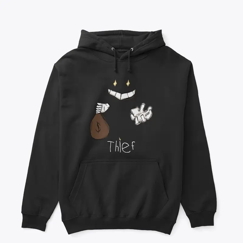 leftquiet thief pull over hoodie